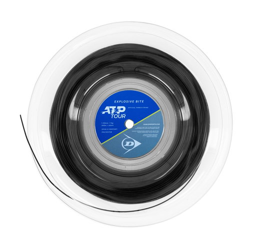 Dunlop Tennis String Explosive Bite (Durability + Spin) ATP Tour black 200m reel